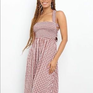 Sumi Dress in Chocolate Gingham
